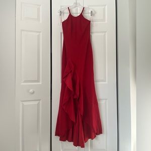 Formal Red Glitter High Low Dress| Prom/Wedding